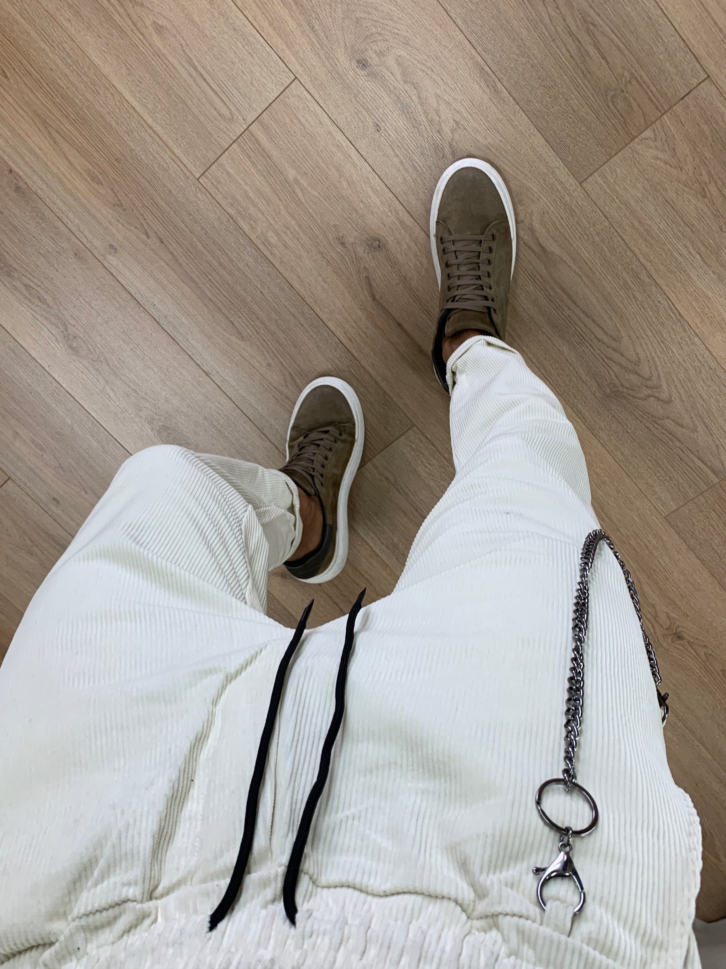 Pantalaccio Zar in Velluto a Costine col. Panna