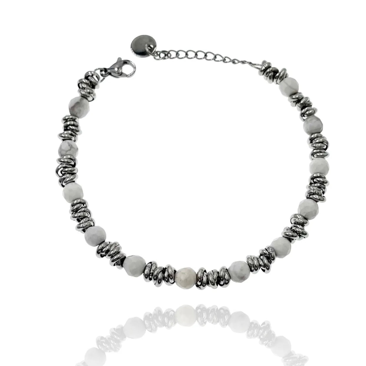 Bracciale in Acciaio Inossidabile art. B168 col. White Silver