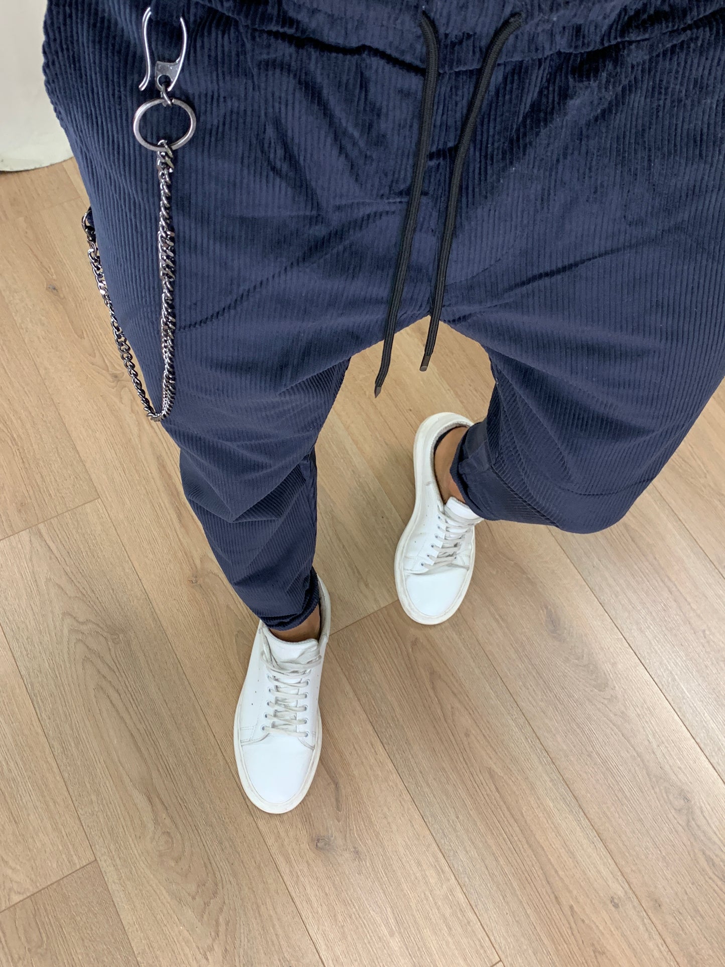 Pantalaccio Zar in Velluto a Costine col. Blu
