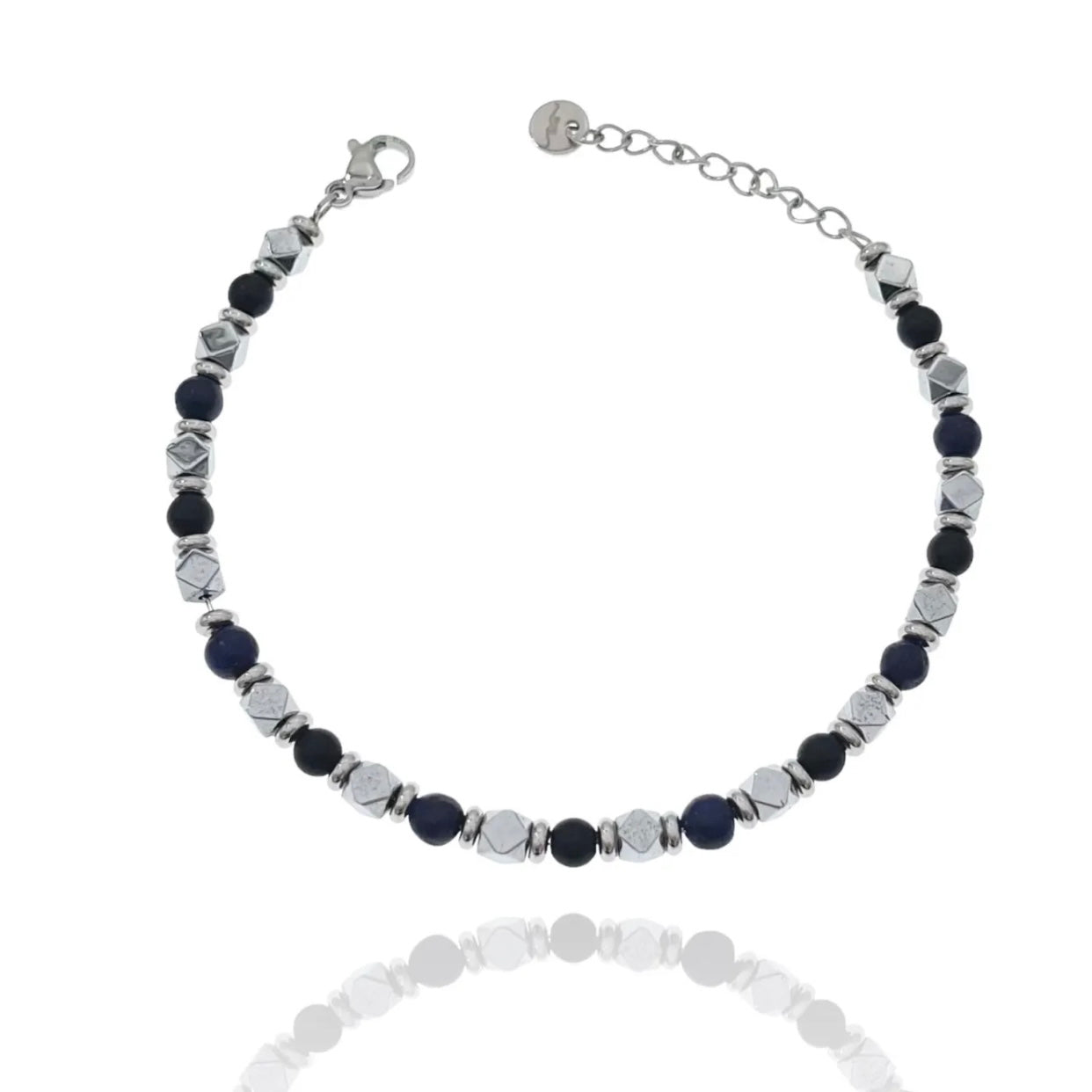 Bracciale in Acciaio Inossidabile art. H151 col. Silver Black