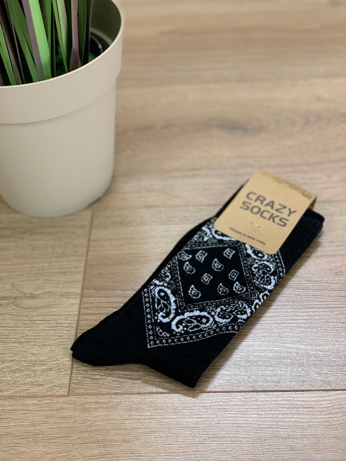 Calzini Crazy Socks Bandana col. Nero