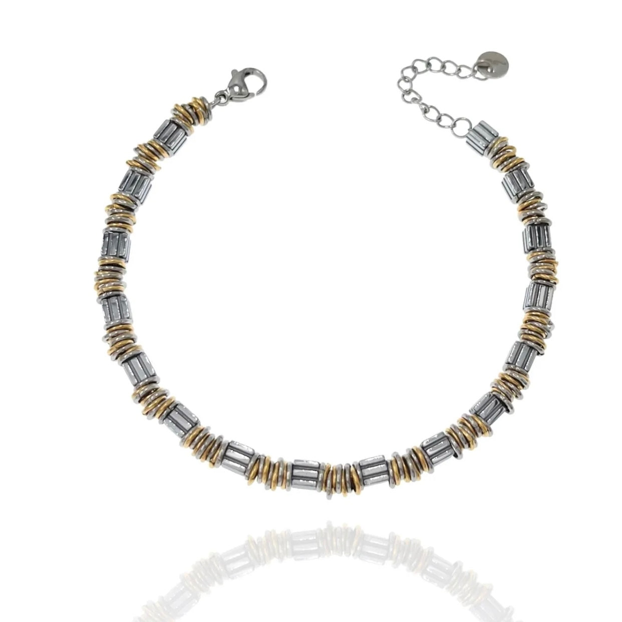 Bracciale in Acciaio Inossidabile art. A160 col. Silver/Gold