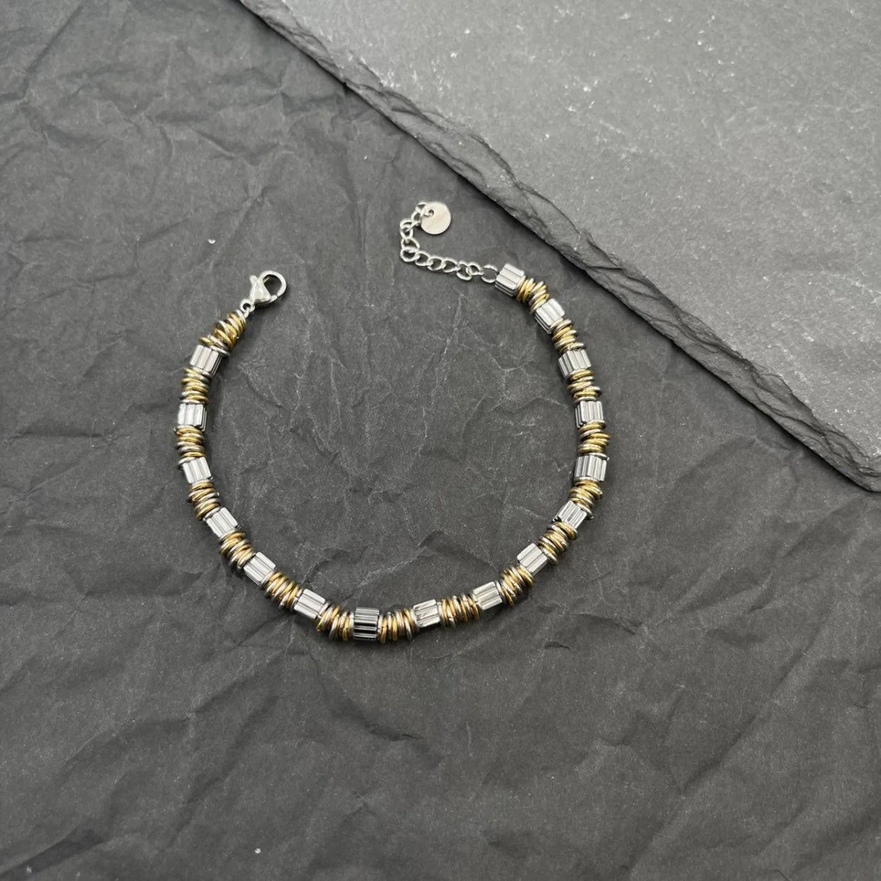 Bracciale in Acciaio Inossidabile art. A160 col. Silver/Gold