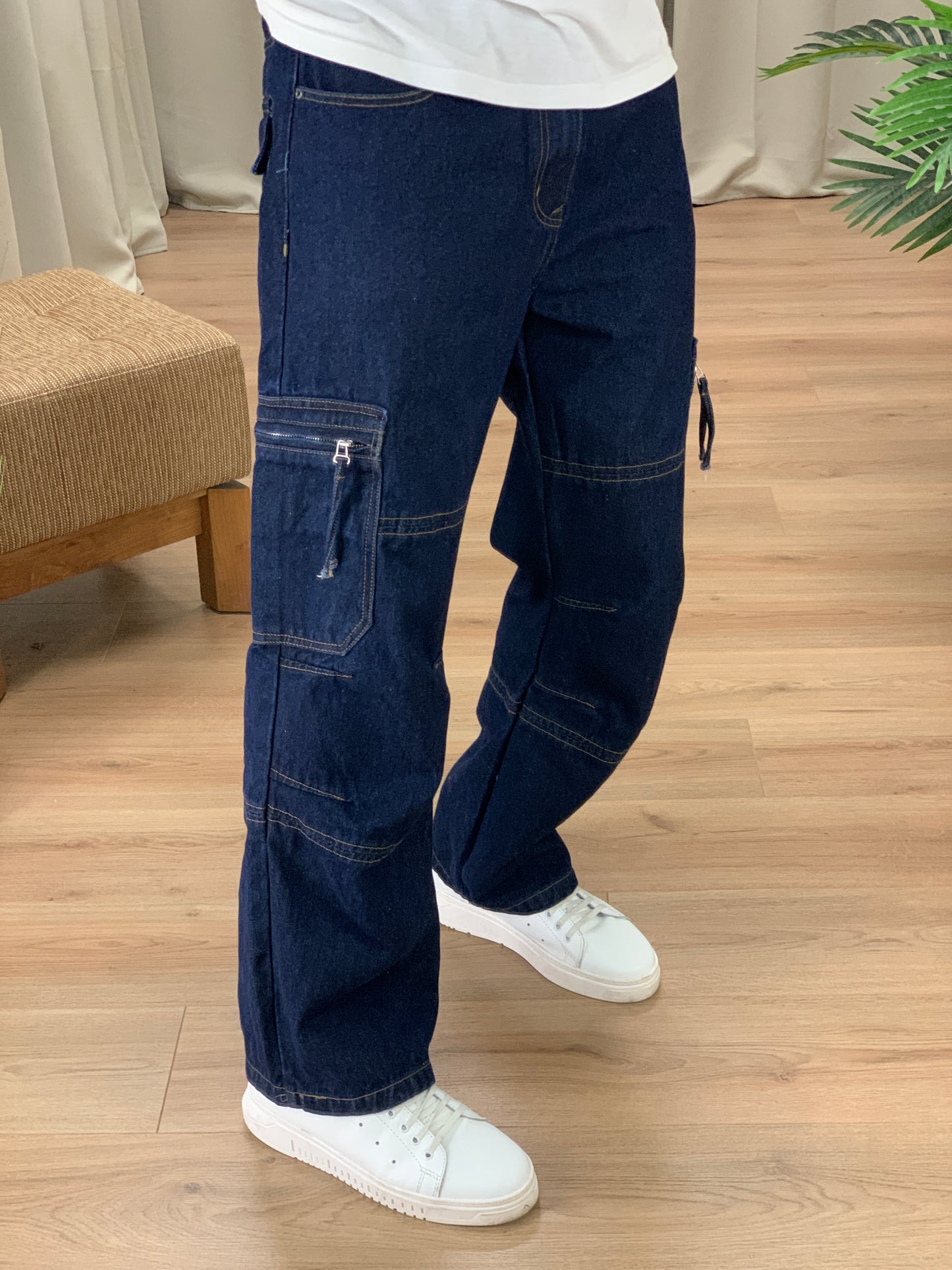 Jeans Suite Baggy con Tasconi Fit col. Denim