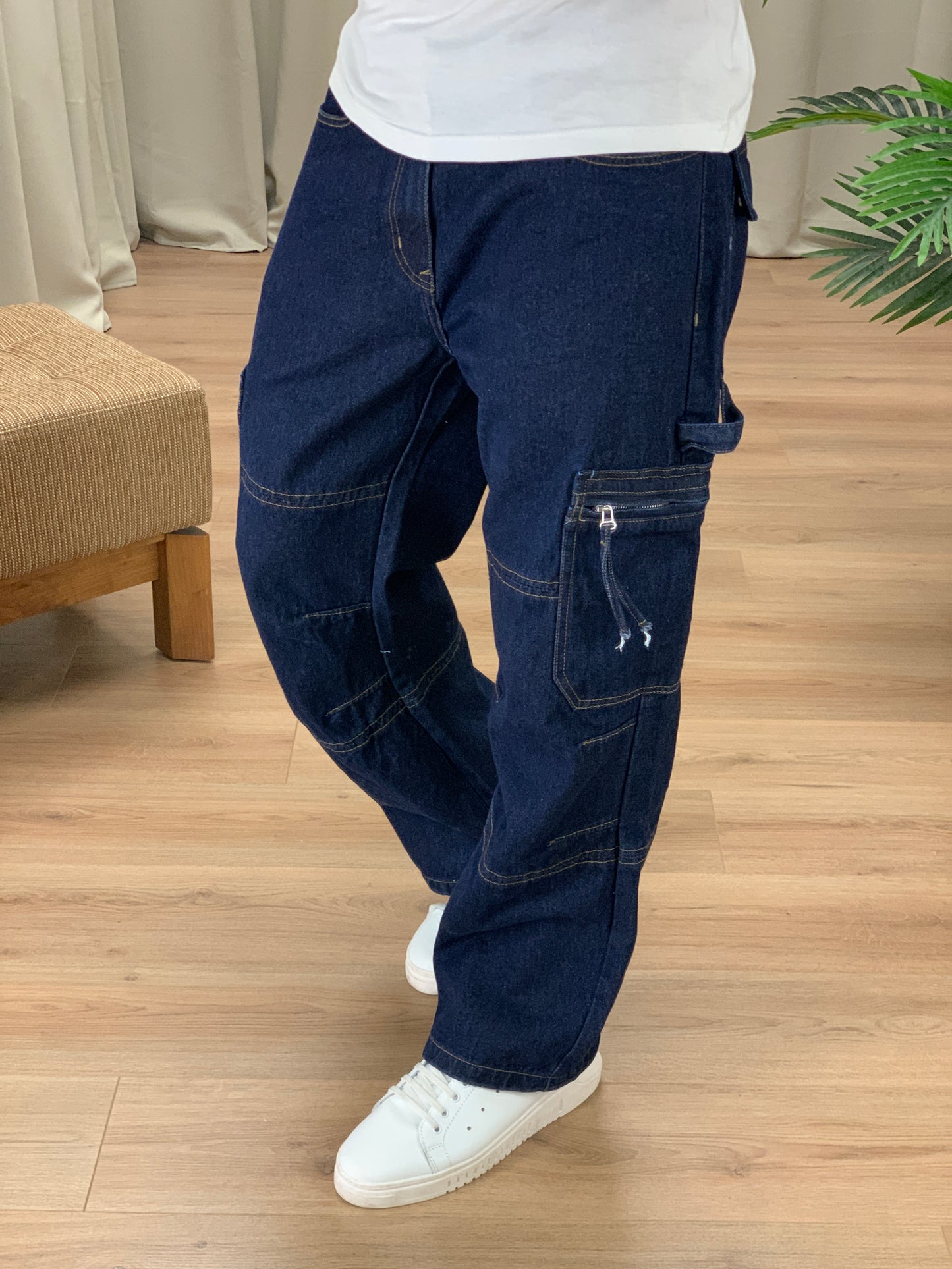 Jeans Suite Baggy con Tasconi Fit col. Denim