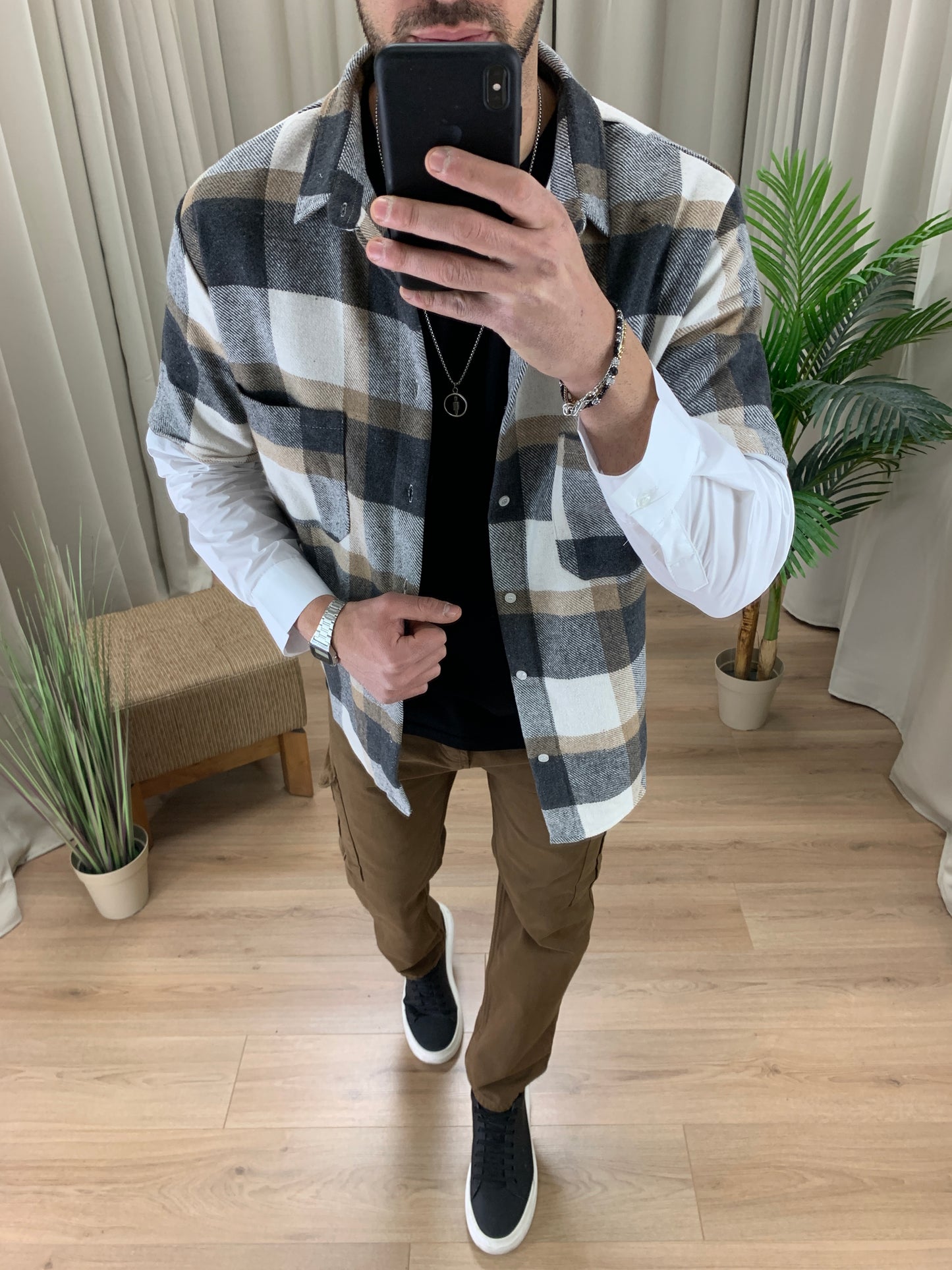 Jeans Cargo Tass con Tasconi Laterali col. Tabacco