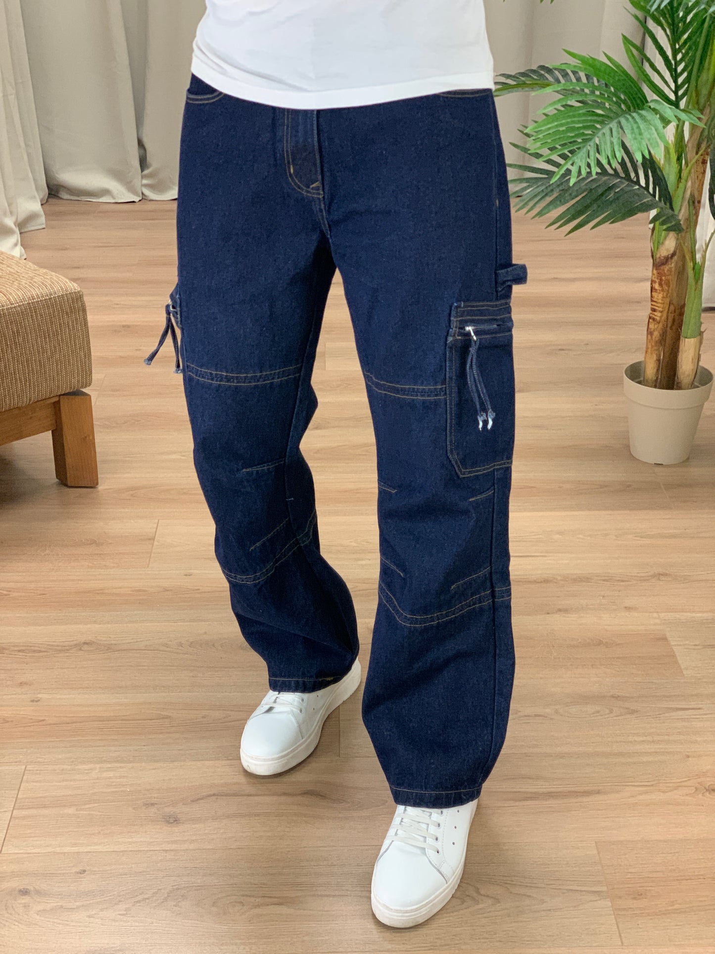 Jeans Suite Baggy con Tasconi Fit col. Denim
