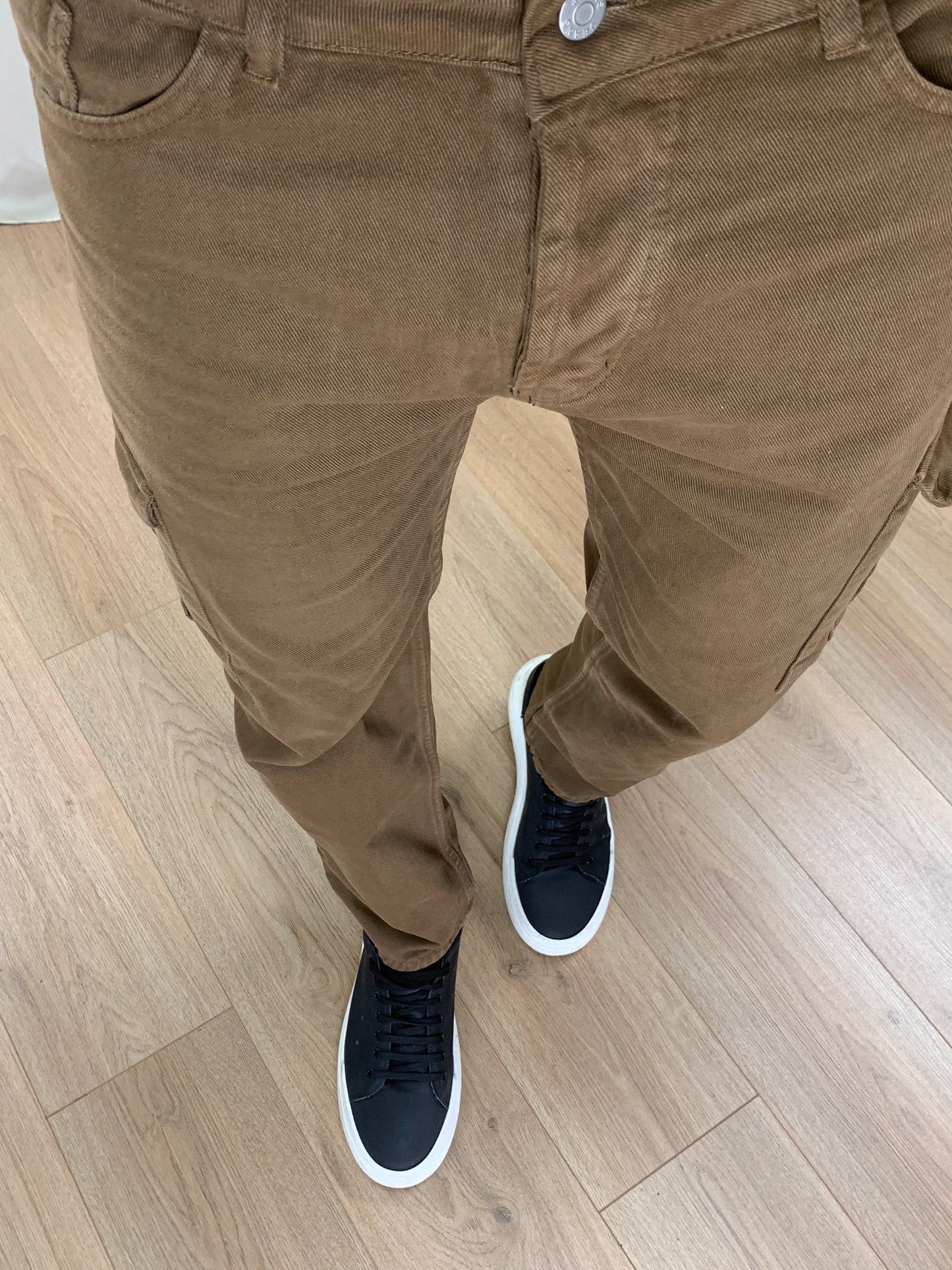 Jeans Cargo Tass con Tasconi Laterali col. Tabacco