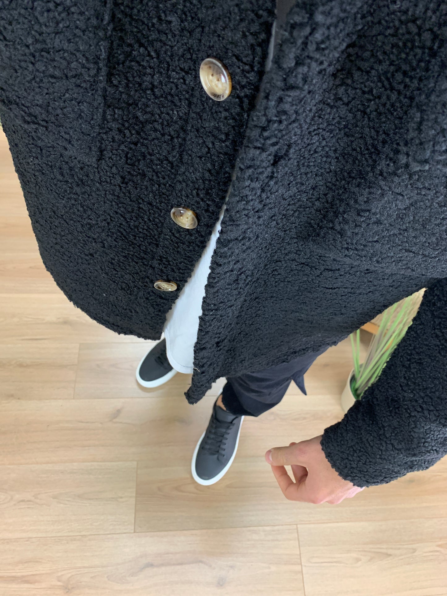 Giacca Teddy Oslo con Taschini col. Nero
