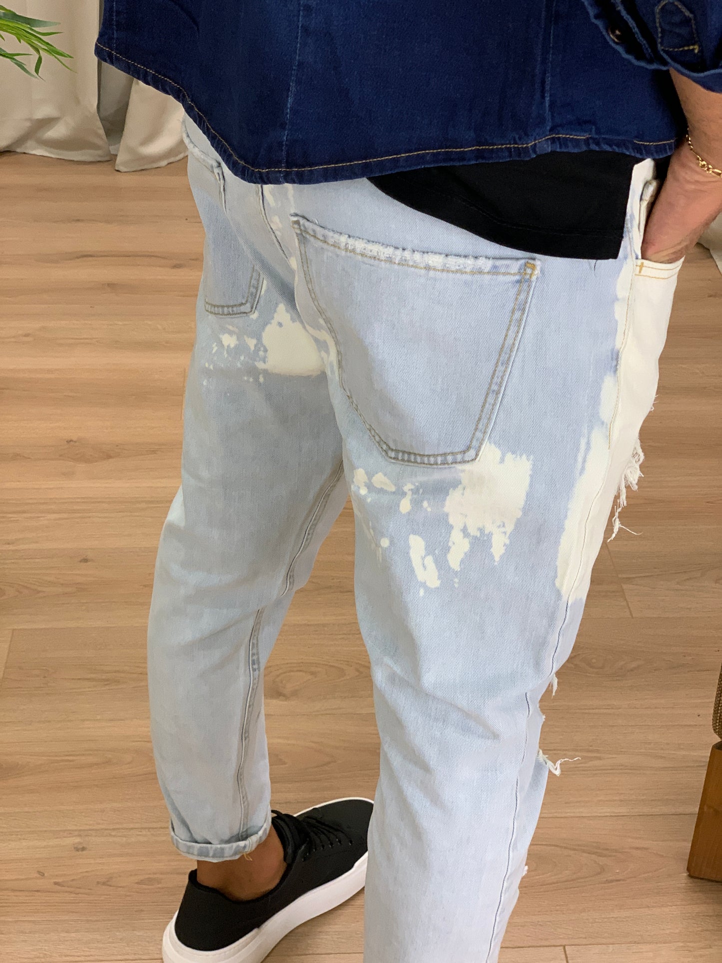 Jeans Stephan con Toppa con Bandana col. Denim