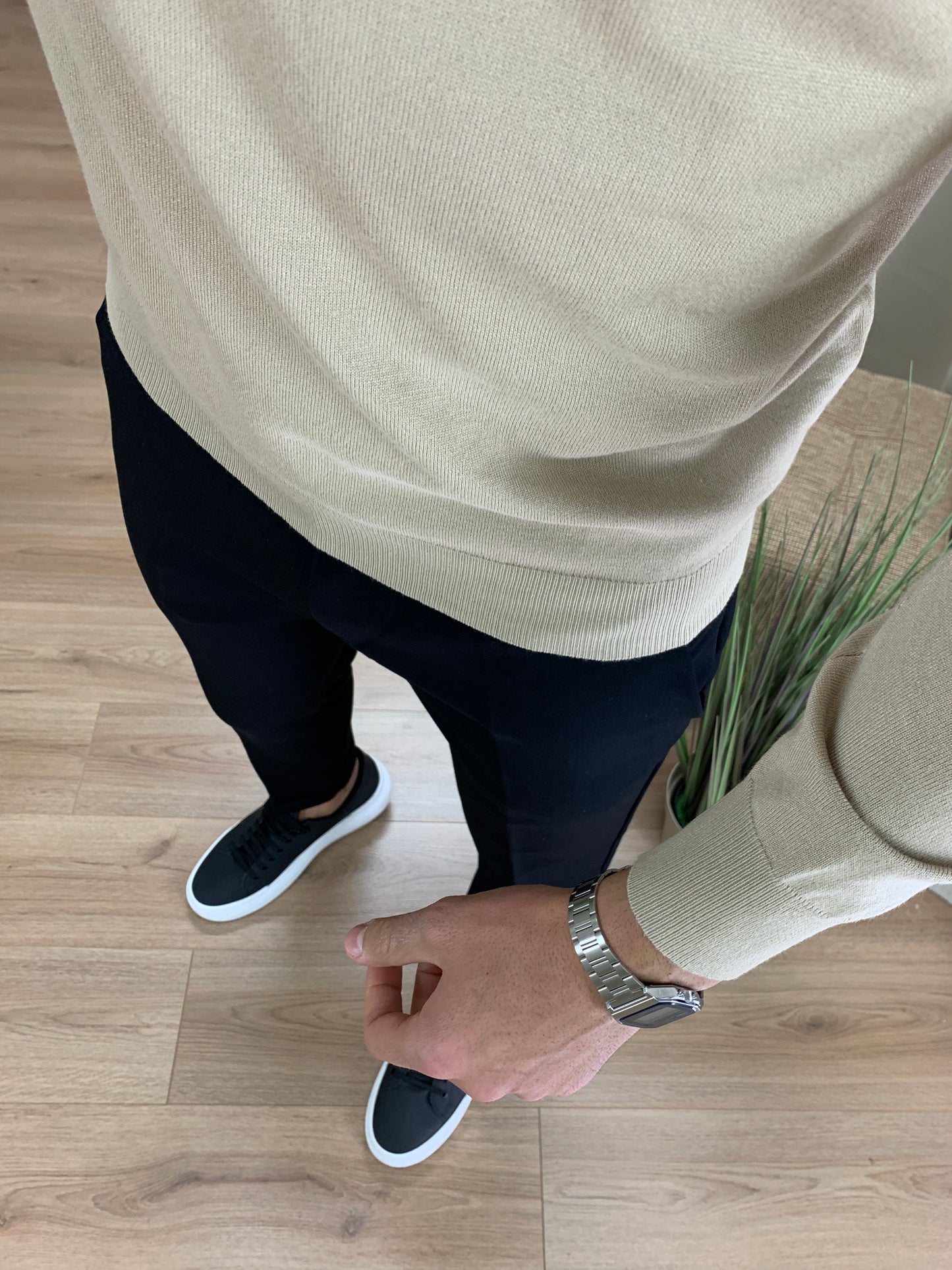 Maglioncino Tokyo a Collo Alto effetto Lana Rasata col. Beige