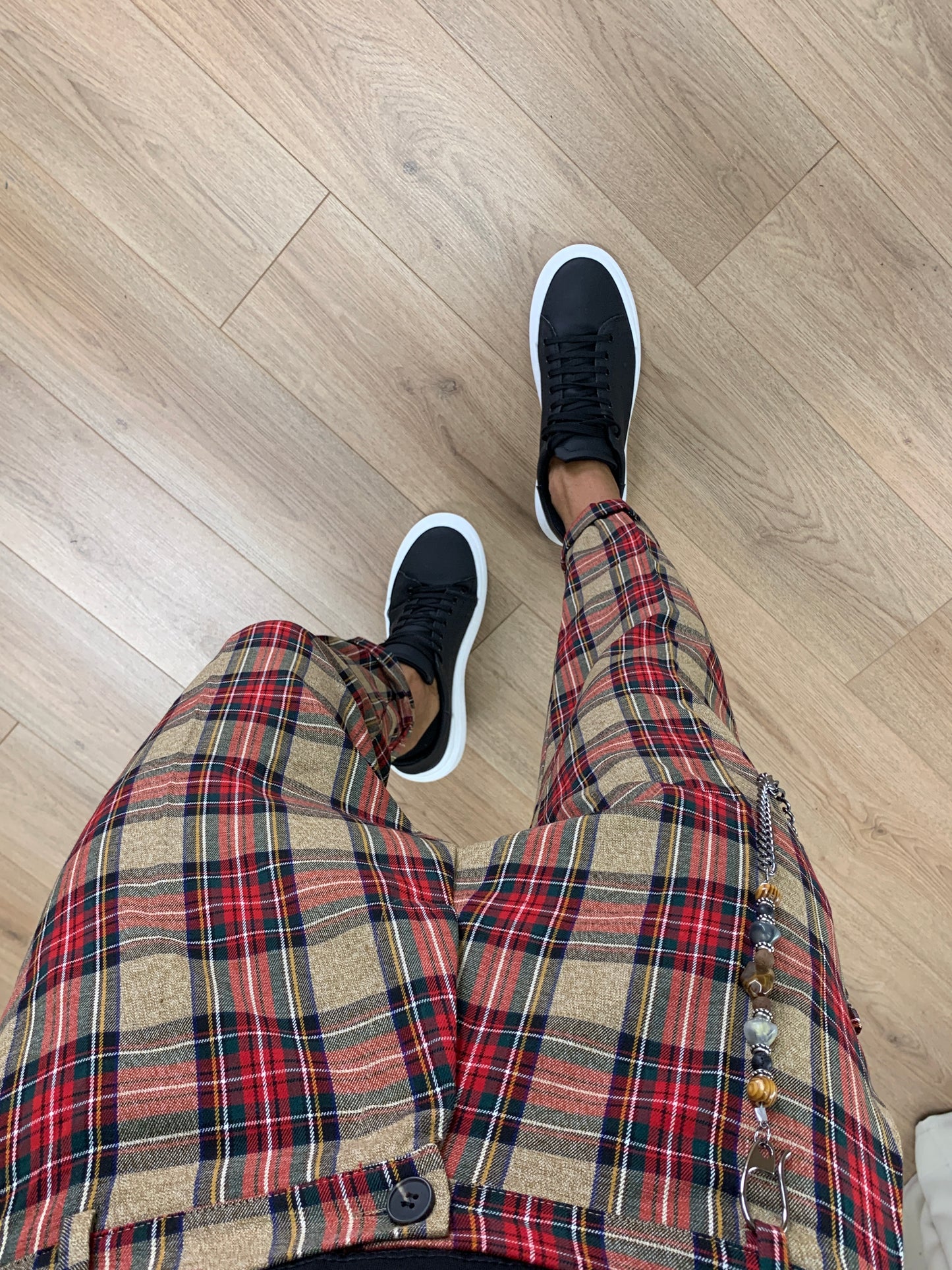 Pantalone Principe di Galles con Catena col. Cammello