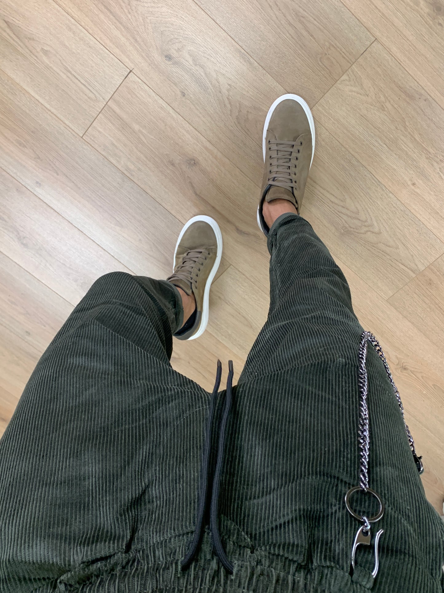 Pantalaccio Zar in Velluto a Costine col. Verde Militare