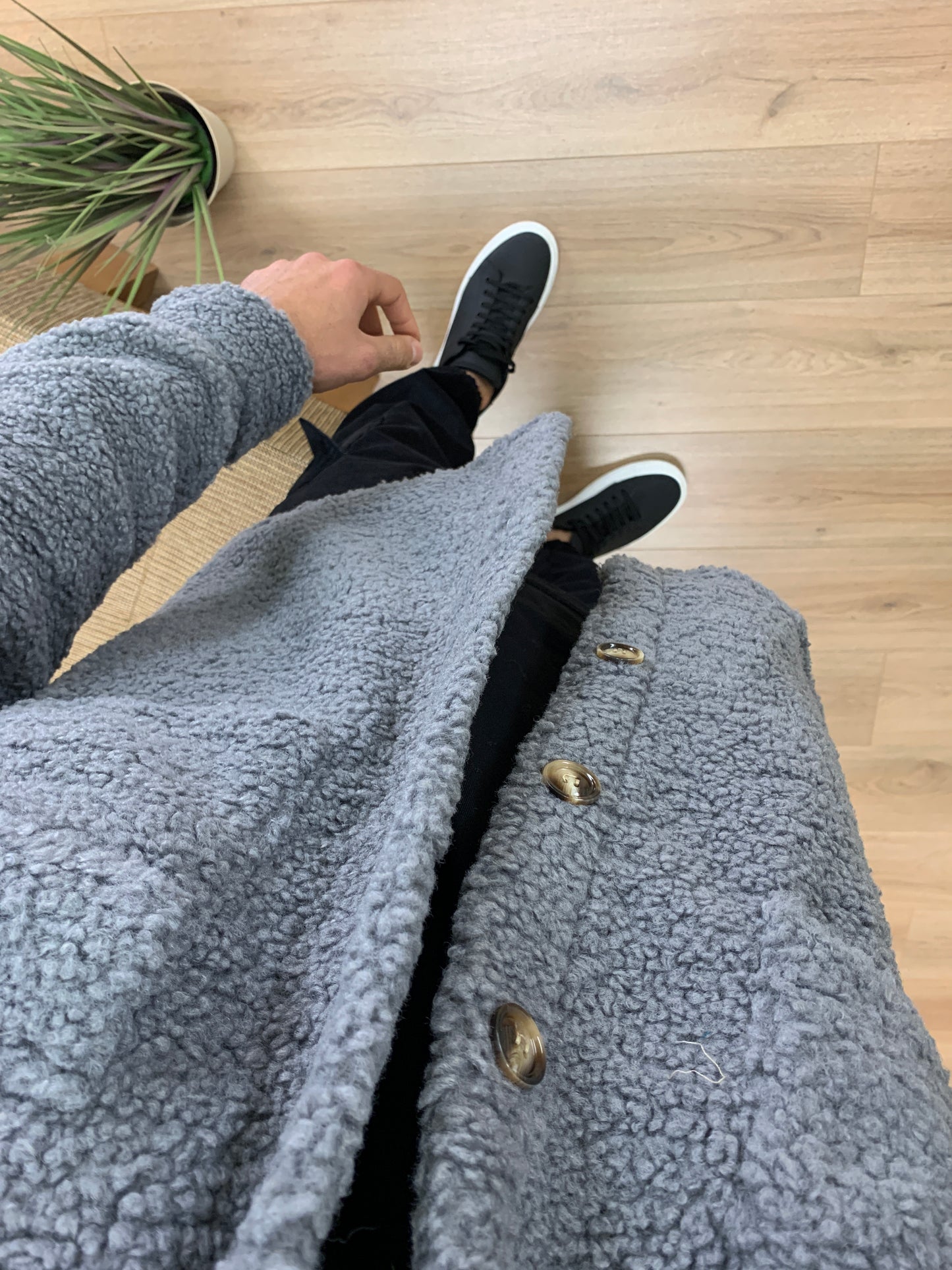 Giacca Teddy Oslo con Taschini col. Grigio