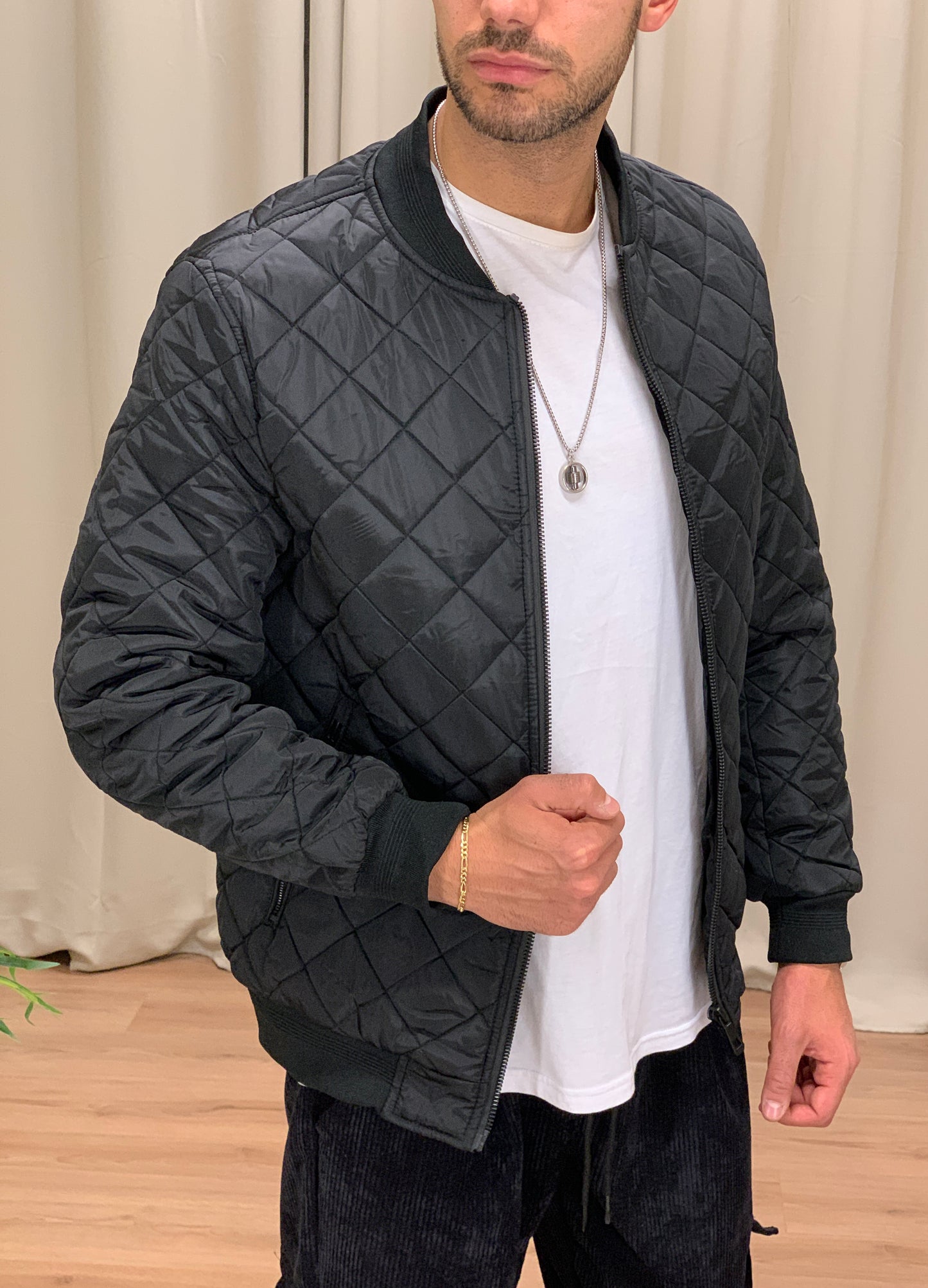 Bomber Garret Trapuntato col. Nero