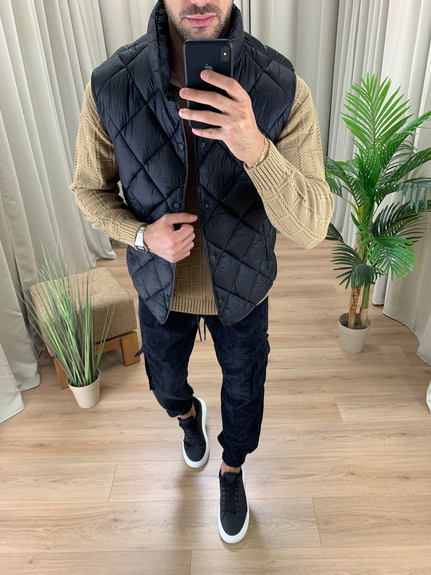 Gilet Trapuntato Conero Golf col. Nero