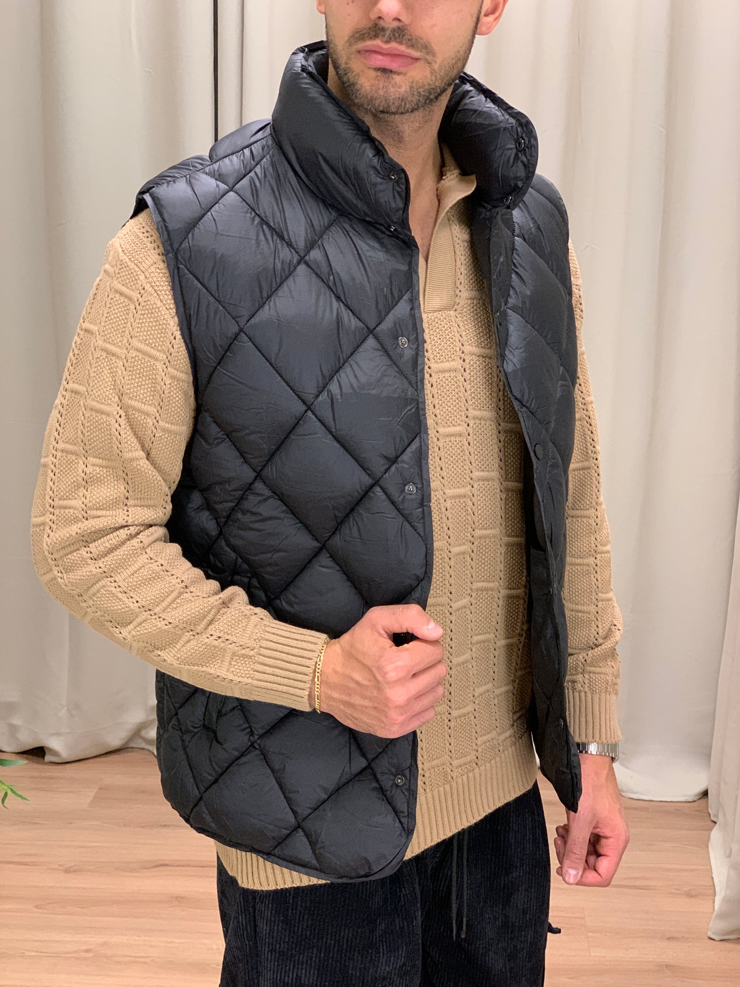 Gilet Trapuntato Conero Golf col. Nero