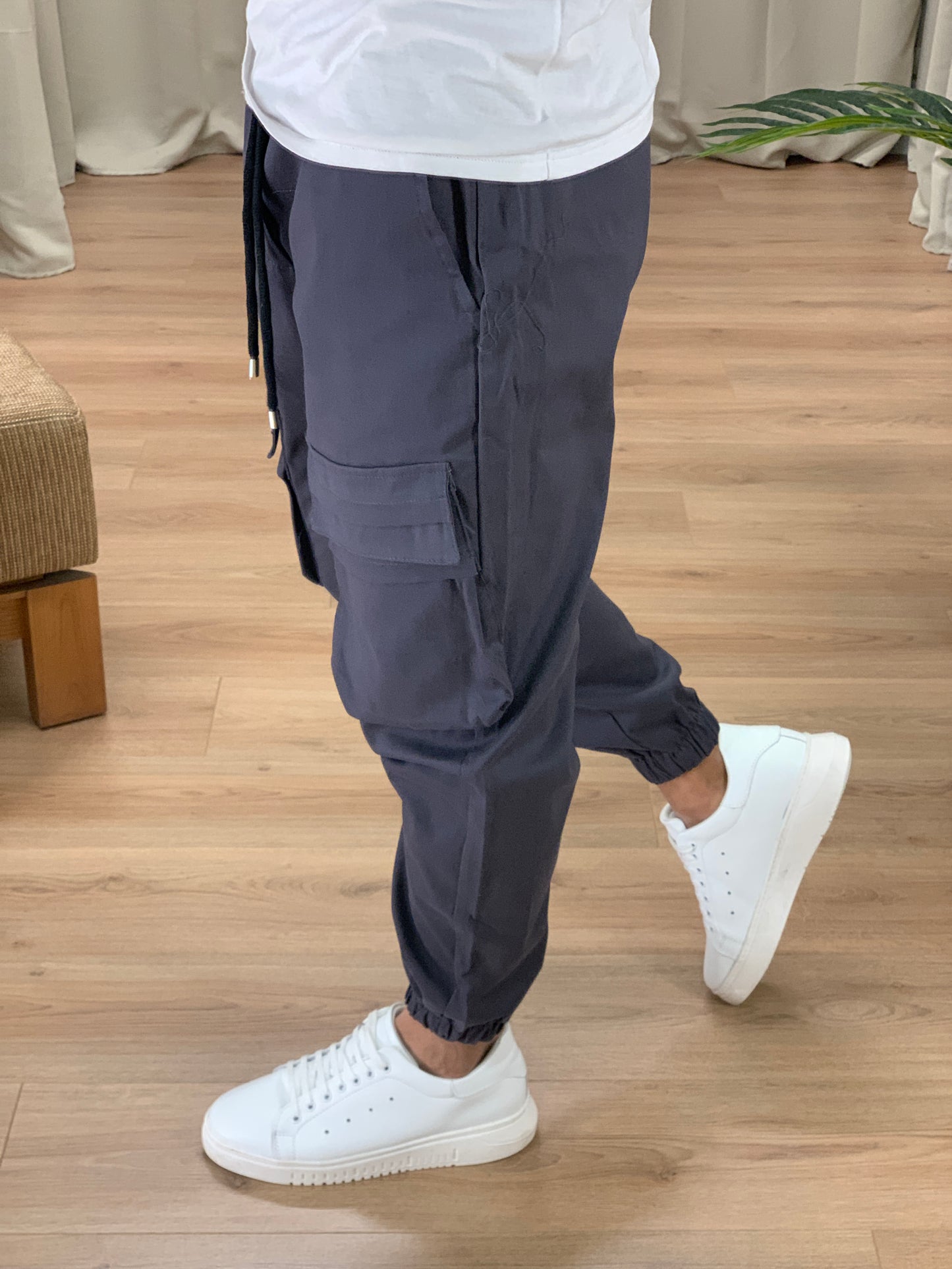 Pantalone Cargo Musiala con Tasconi Frontali col. Grigio