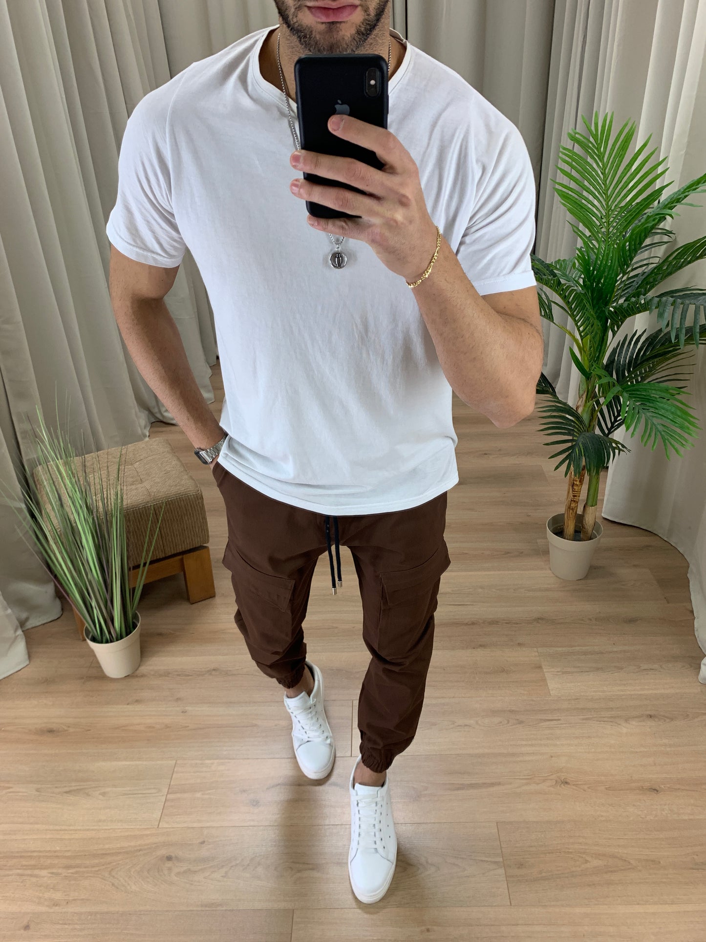 Pantalone Cargo Musiala con Tasconi Frontali col. Marrone