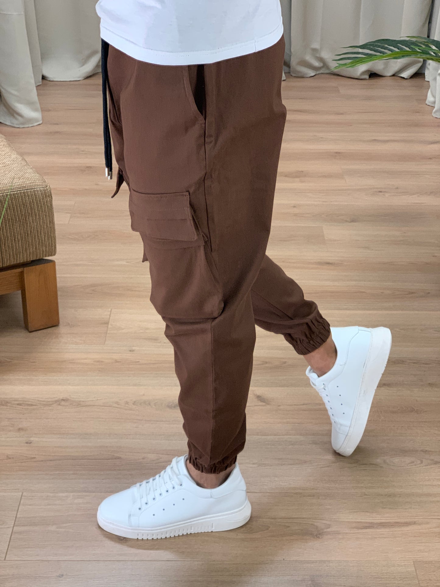 Pantalone Cargo Musiala con Tasconi Frontali col. Marrone