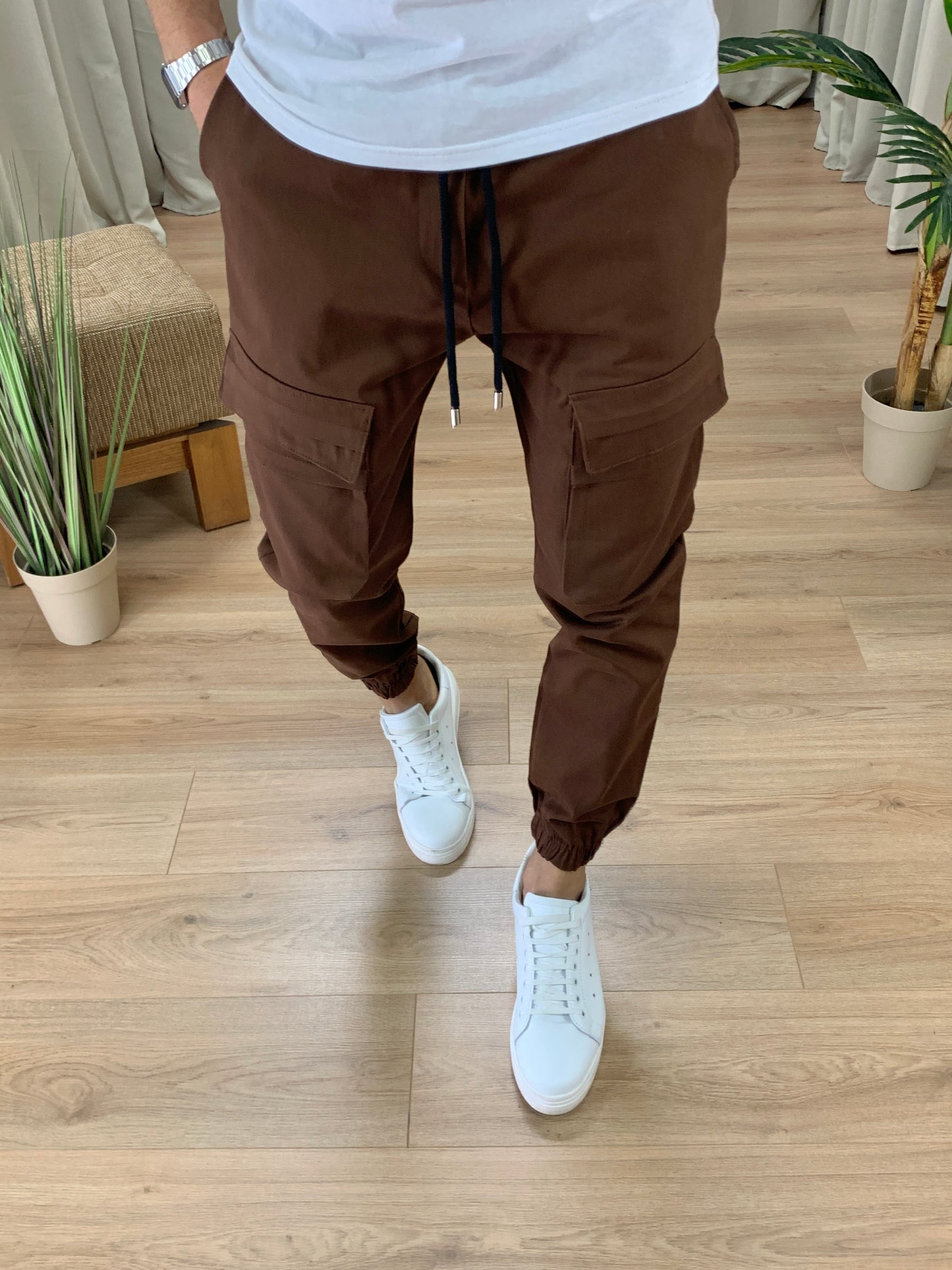 Pantalone Cargo Musiala con Tasconi Frontali col. Marrone
