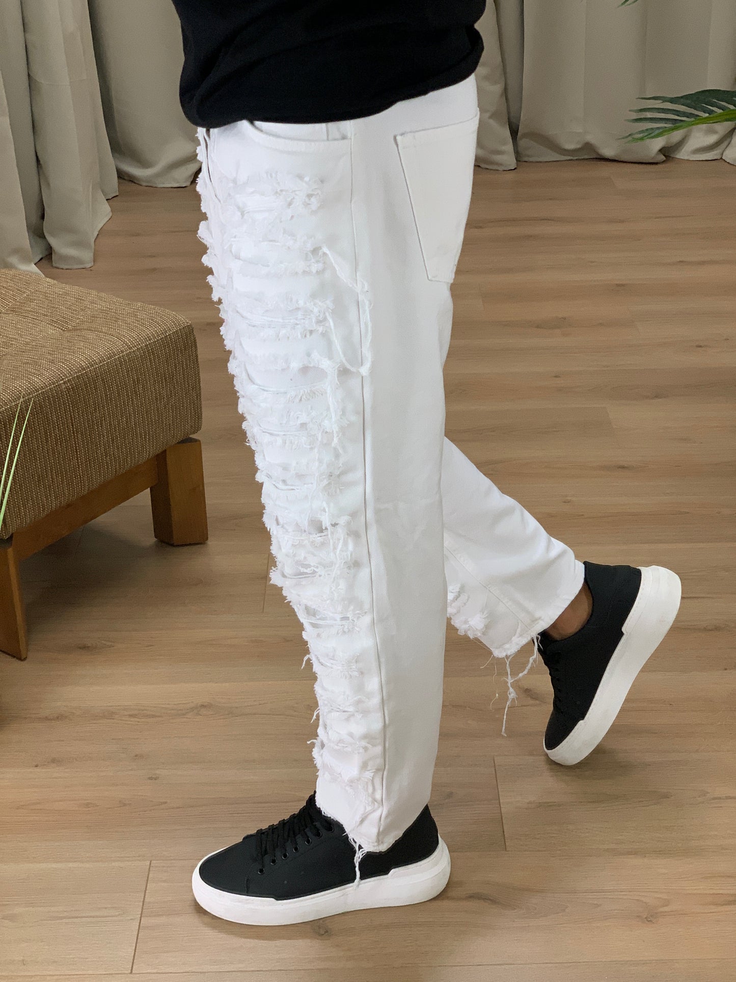 Jeans Tangus Rock Super Destroy col. Bianco