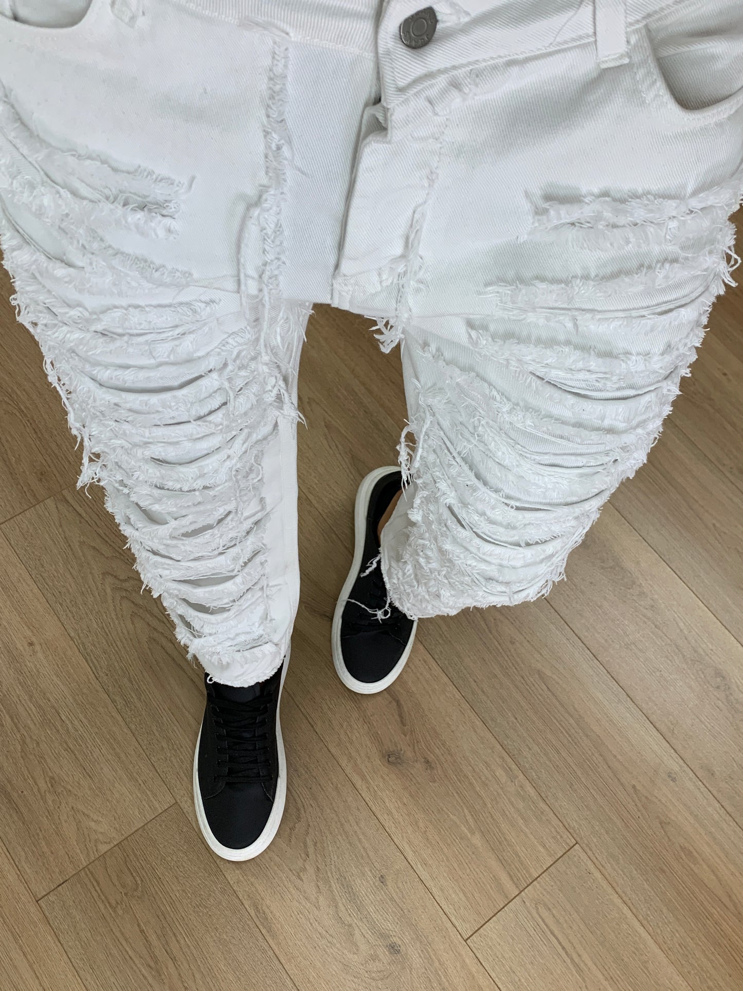 Jeans Tangus Rock Super Destroy col. Bianco