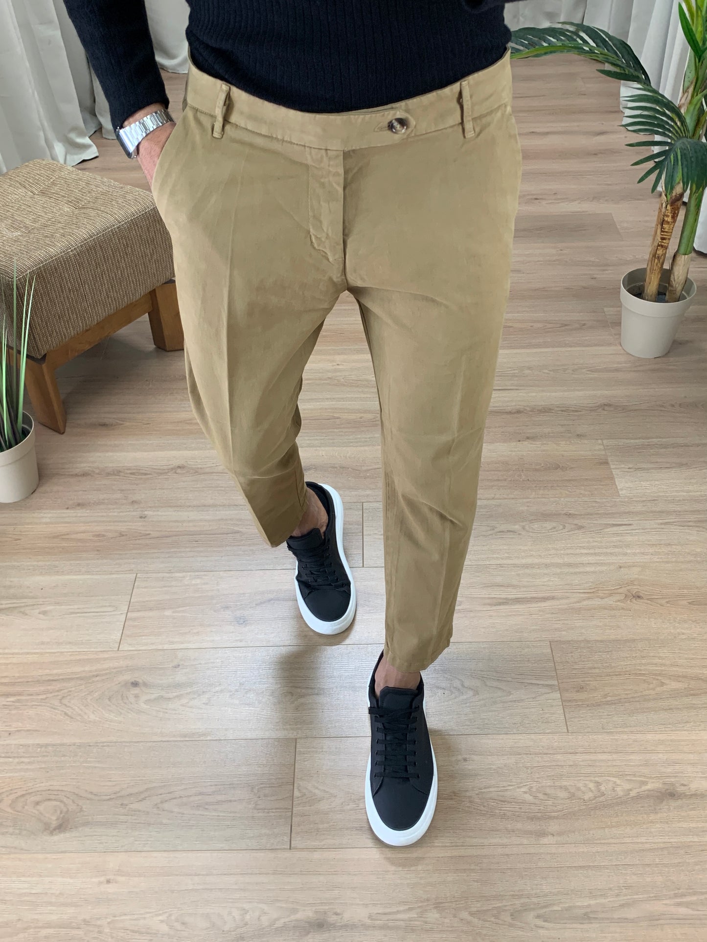 Jeans/Pantalone Tracker regular-slim col. Cammello