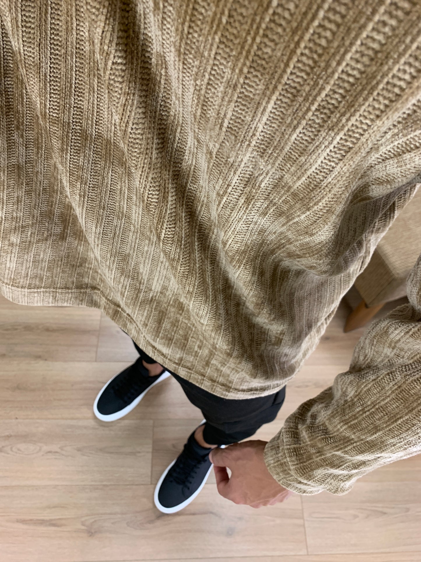 Maglia Marius Effetto Ciniglia a Costine col. Beige