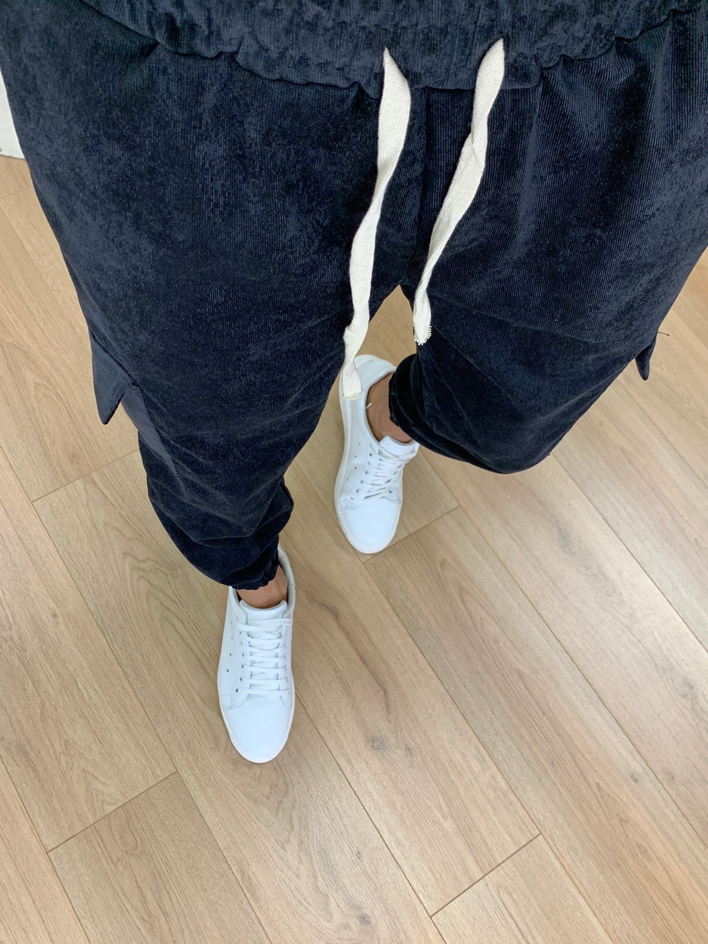 Pantalone Cargo Cooper in Velluto a Costine col. Nero
