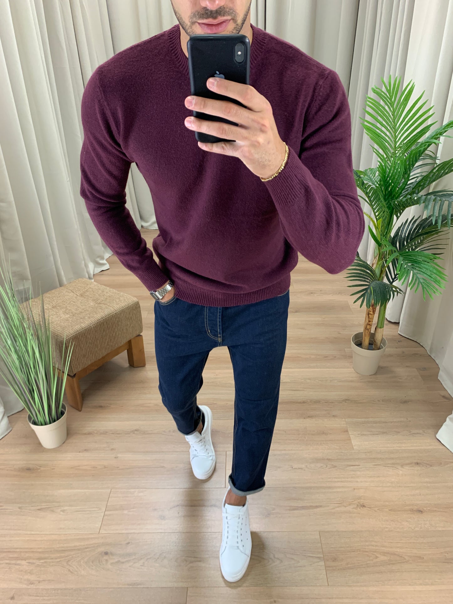 Jeans Basic Slim Elasticizzato col. Denim Scuro