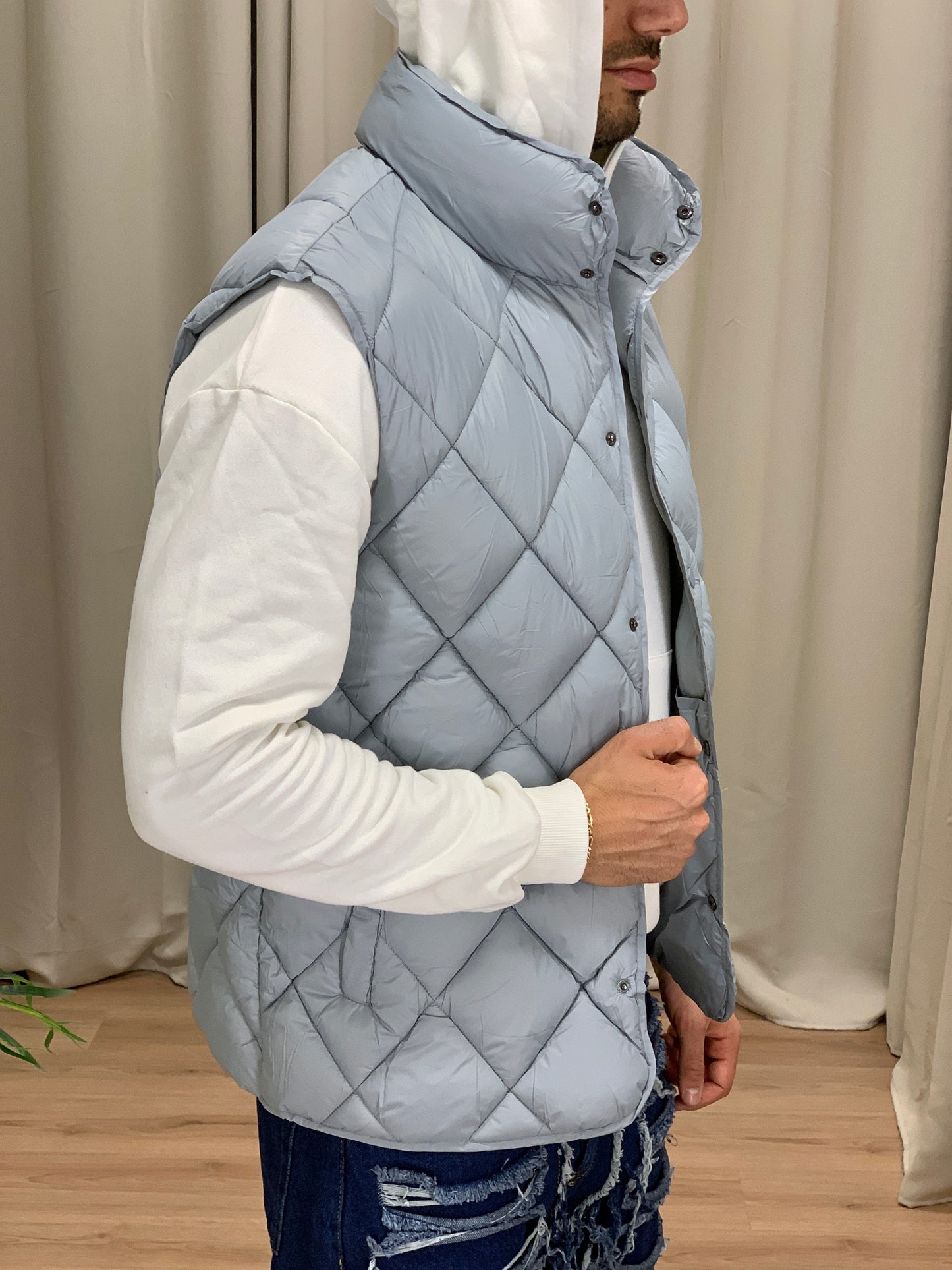Gilet Trapuntato Conero Golf col. Grigio