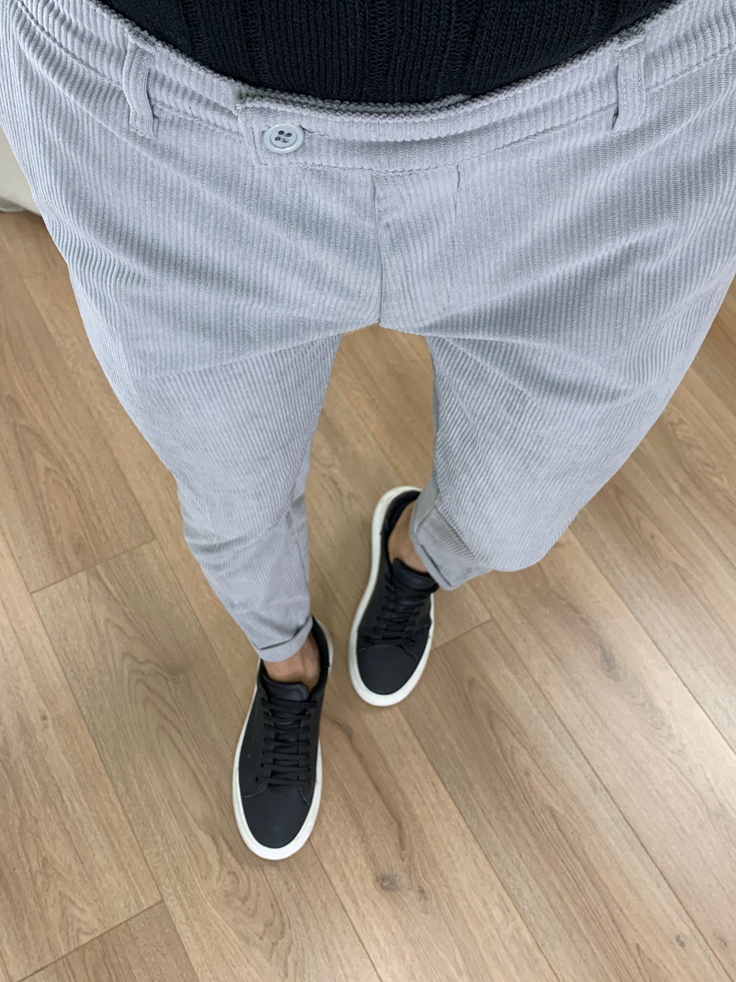 Pantalone MontBlanc in velluto a Costine col. Grigio
