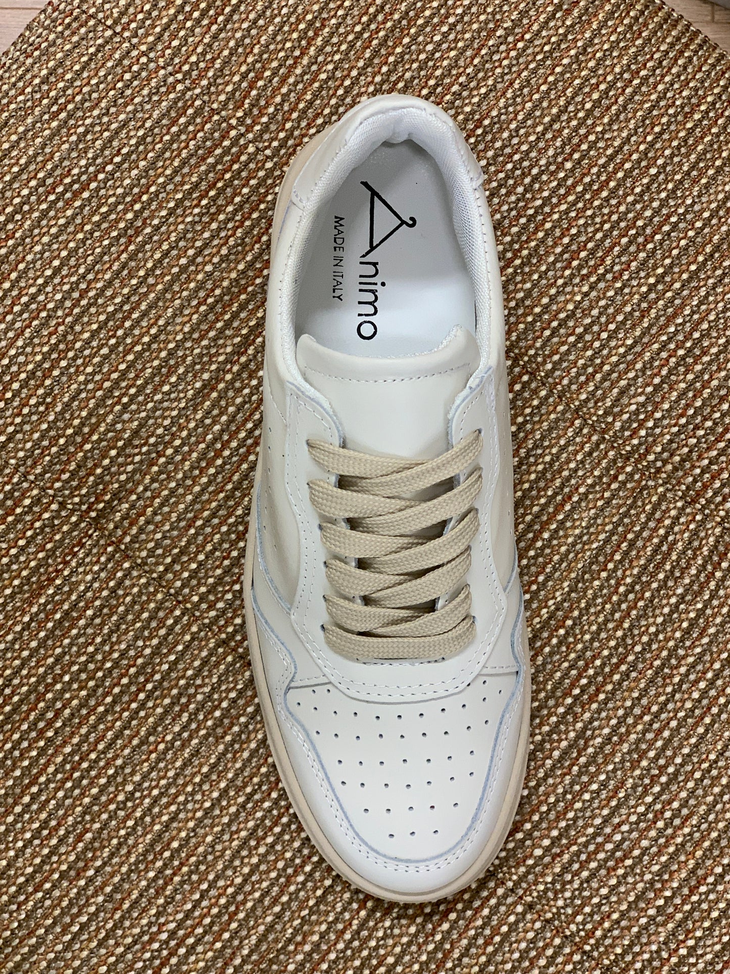 Sneakers Autrix in vera pelle col. Bianco