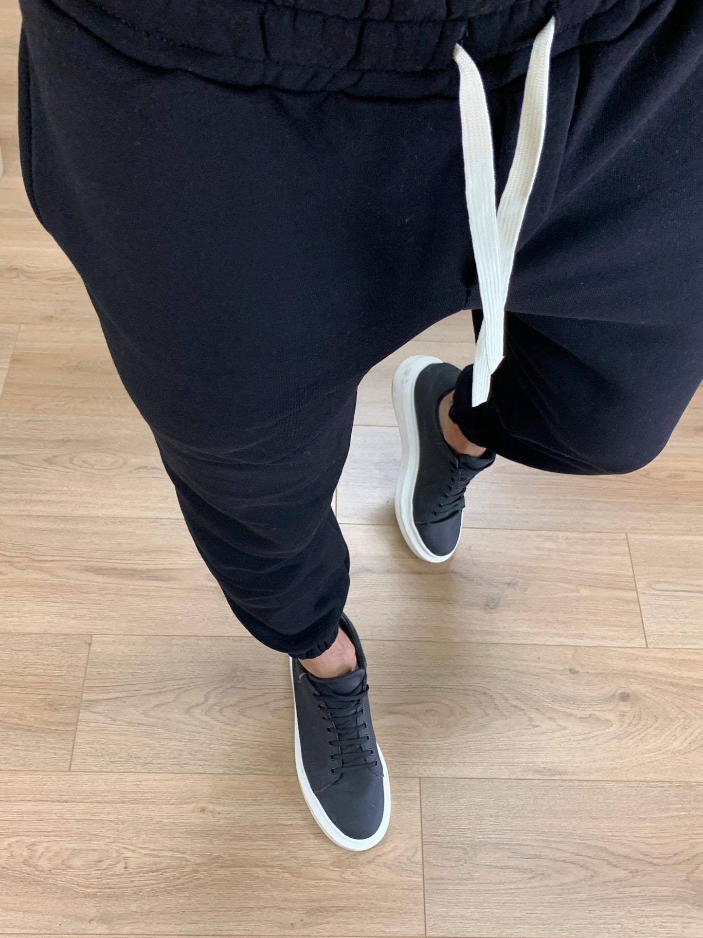 Pantalone Tuta basic Felpato col. Nero