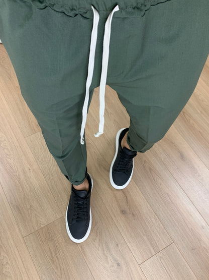 Pantalaccio Nirkus con Tasca a filo col. Verde