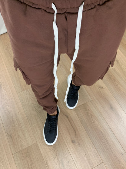 Pantalone Cargo Joe Felpato col. Marrone