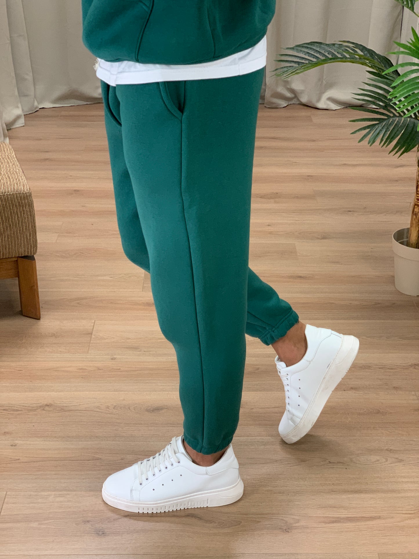 Completo Tuta Milano Pantalone + Felpa col. Verde