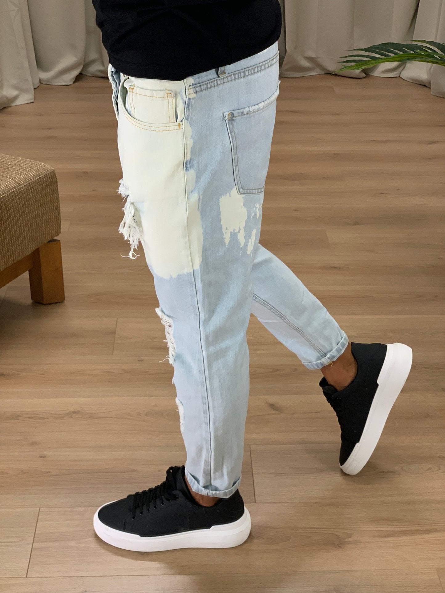 Jeans Stephan con Toppa con Bandana col. Denim
