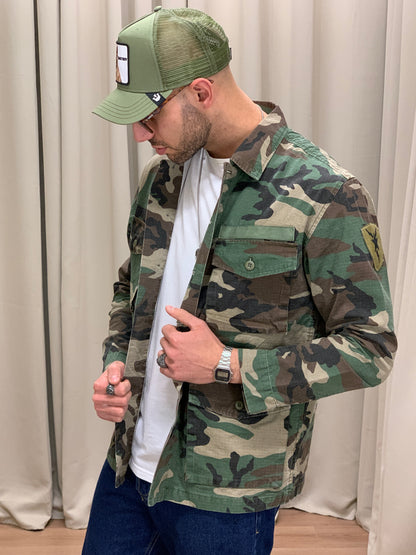 Giacca con Taschini Militare col. Verde Militare
