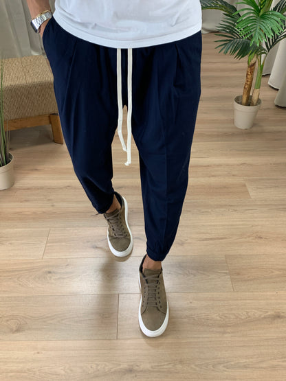 Pantalaccio Fly Relax Fit con pinces col. Blu