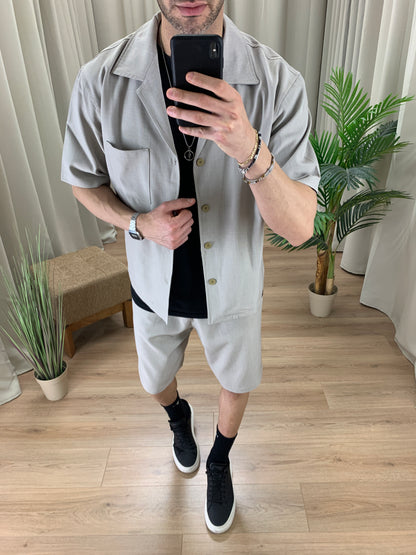 Completo Mirros 56 Bermuda + Camicia col. Grigio