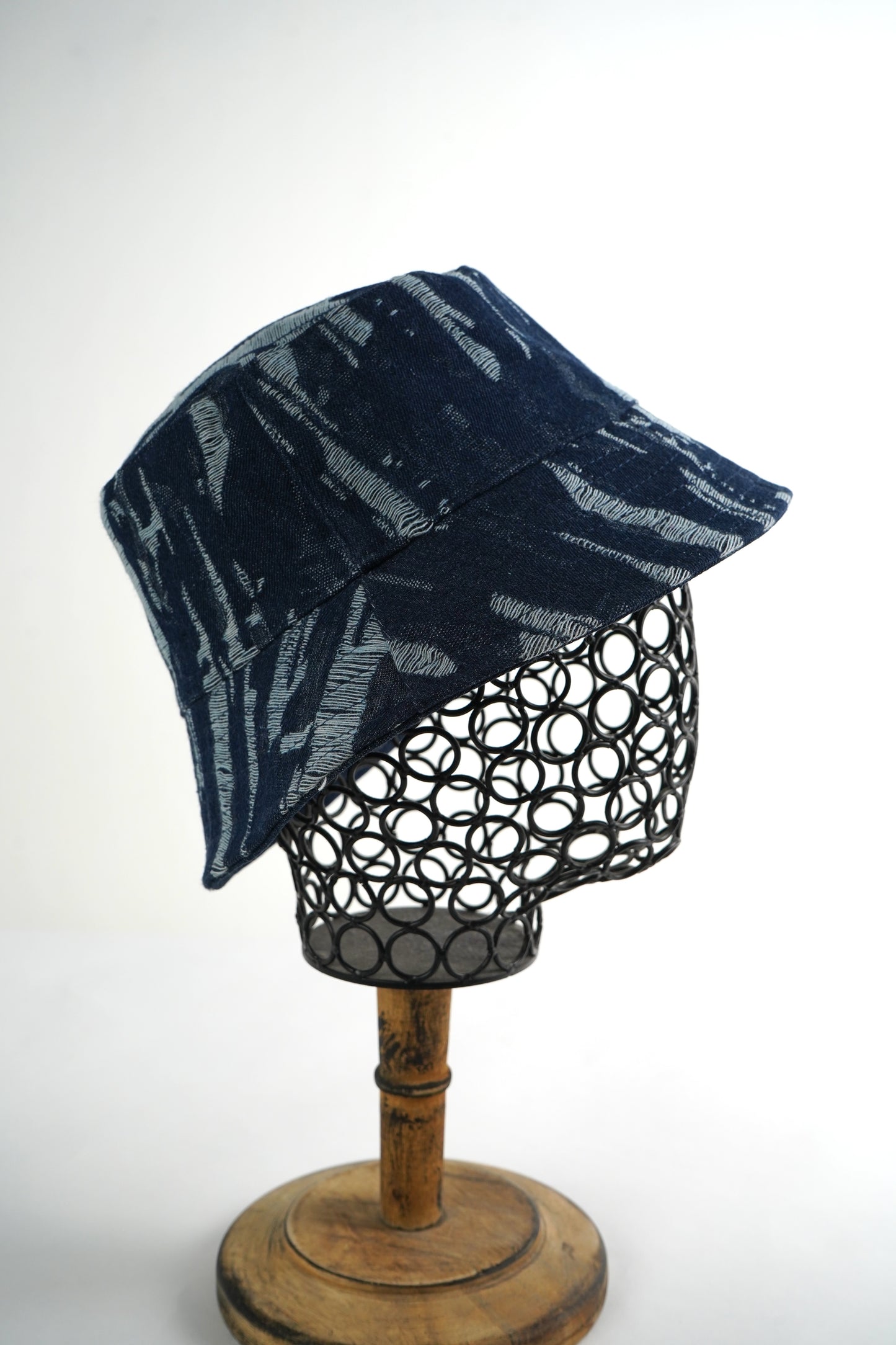 Cappello Pescatore con Rilievi Intarsiati col. Denim