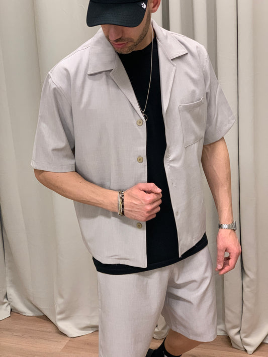 Completo Mirros 56 Bermuda + Camicia col. Grigio