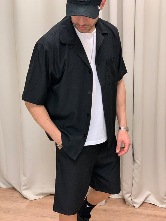 Completo Mirros 56 Bermuda + Camicia col. Nero
