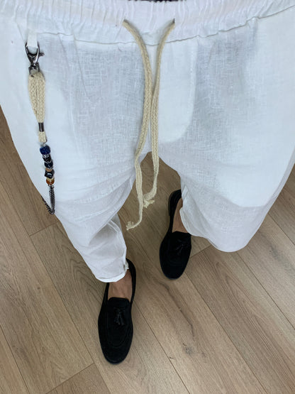 Pantalaccio Summer con Laccio in Corda col. Bianco