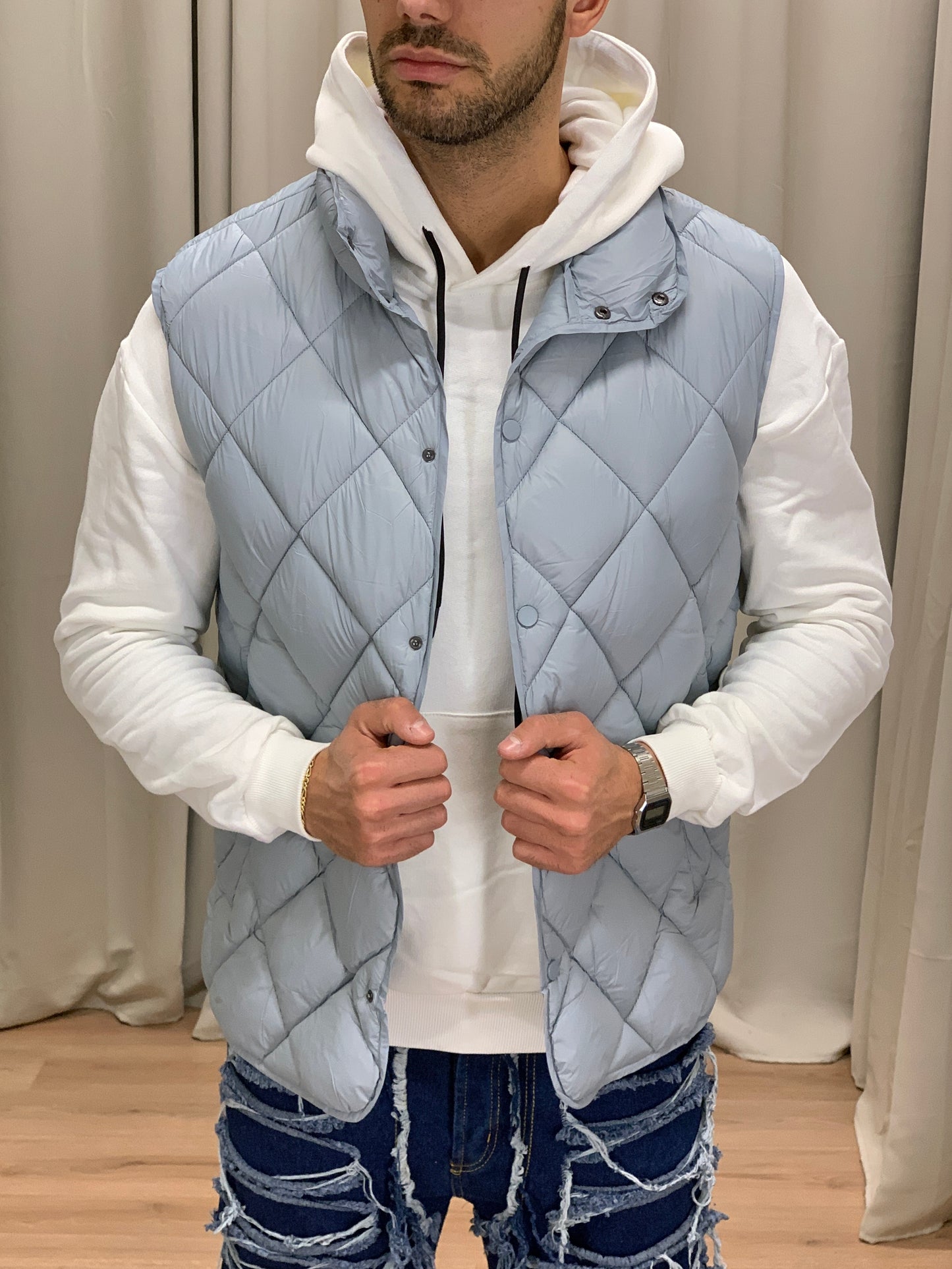 Gilet Trapuntato Conero Golf col. Grigio