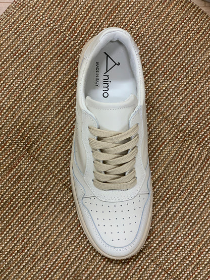 Sneakers Autrix in vera pelle col. Bianco