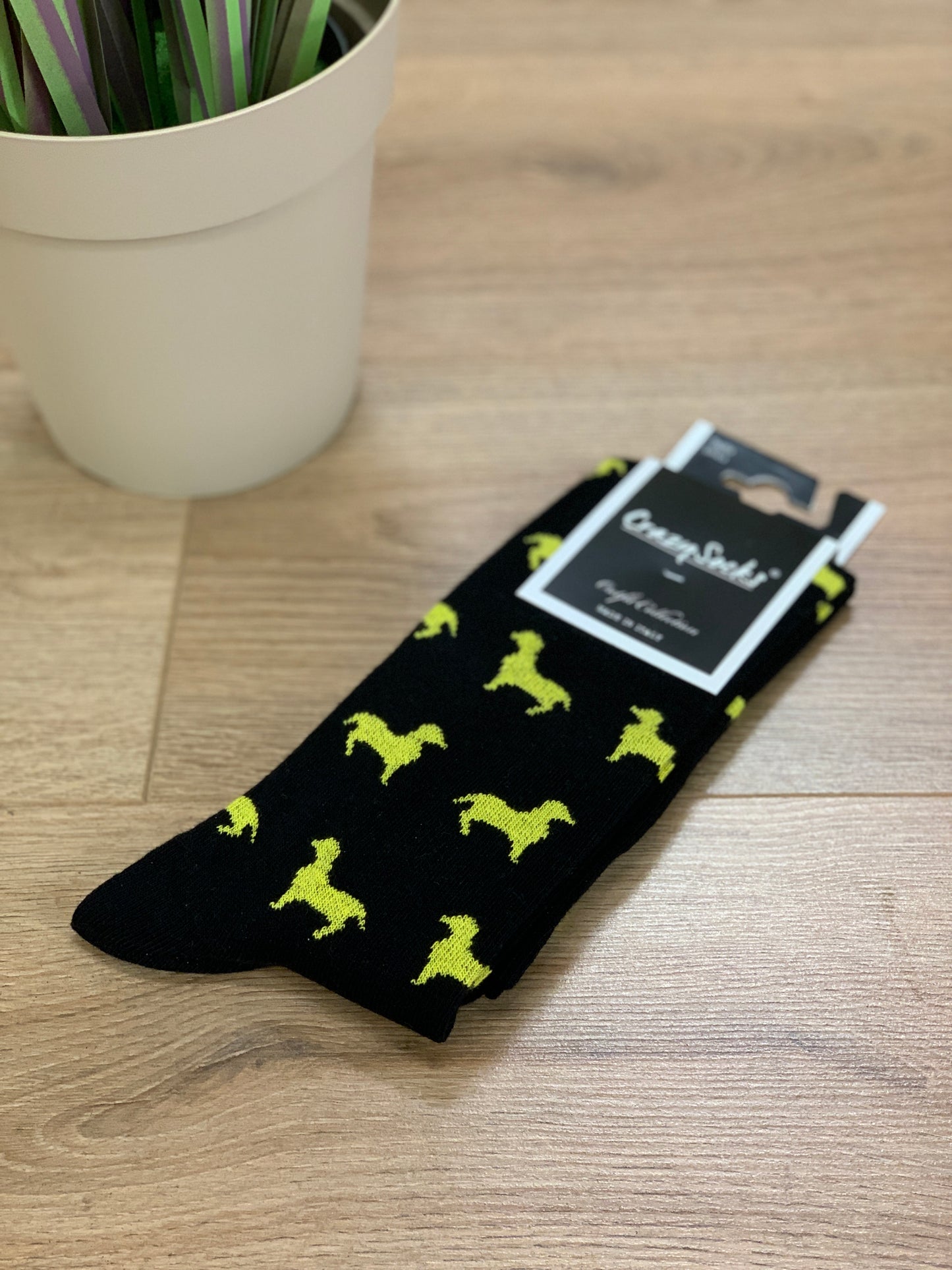 Calzini Crazy Socks Cane Bassotto col. Nero