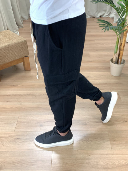 Pantalone Livebond con tasconi laterali col. Nero